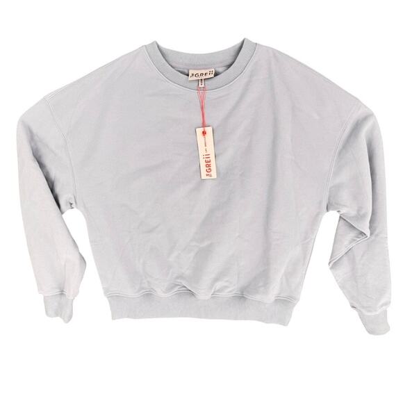 The Greii Soft Fleece Basic Sweatshirt New Size Small Blue - Picture 1 of 4